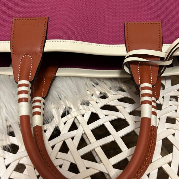 HERMES Steeple 25 Tote Bag in Rose Pourpre - Picture 9 of 16